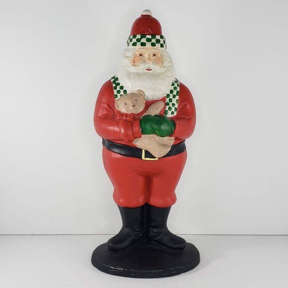 Department 56 Other - Department 56 Cast Iron Santa Claus Door Stop Teddy Bear